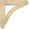 Ekena Millwork Thorton Arts and Crafts Rough Sawn Bracket w/ Offset Brace, Douglas Fir, 6"W x 24"D x 24"H BKT0604X24X24THR03RDF - alternate 3
